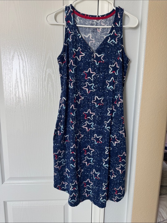 Secret Treasures Other - Secret Treasures Navy Star Print Sleep Dress